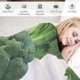 thumbnail image 3 of Nawypu Broccoli Blanket for Pet Dog Cat Funny Novelty Realistic Food Vagetable Botanical Throw Blankets Green Nap Bed Blanket Soft Lightweight Home Room Sofa Couch Office XS, 3 of 6