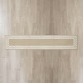 thumbnail image 2 of Washable Skid-Resistant Runner Rug, Trellis Border , Beige  and White , 30" x 144", 2 of 9