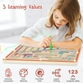 thumbnail image 6 of sixwipe Magnetic Color and Number Maze, Wooden Puzzle Activity Board, Kids Toys for 3+ Year Old, Learning Educational Matching Travel Toys for Toddlers Kids Preschoolers Boys Girls, 6 of 7