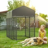 Large Dog Crate Heavy Duty Dog Kennel Outdoor Dog Playpen w/ Waterproof ...
