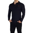thumbnail image 3 of Playeras Polo John Leopard Manga Larga Muscle Fit, 3 of 6