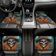 thumbnail image 4 of Salouo Cartoon Pumpkin Skull for 4-Piece Floor Mats, Custom Fit Car Mats All-Weather Car Foot Mats Automotive Floor Mats for Cars, Trucks, SUVs, Vehicle Floor Liner, 4 of 7