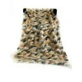 thumbnail image 2 of Plutus 60" x 84" Fancy Feather Faux Fur Luxury Throw Blanket in Multi-Color, 2 of 3
