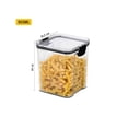 thumbnail image 3 of Food Storage Containers, Staron 2026 Airtight Stackable Kitchen Jars, Transparent Plastic Dry Food Storage Container Set with Buckle Lids, Black, 3 of 3