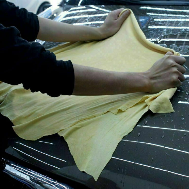 Natural Chamois Leather Car Drying Towel Shammy Cleaning Cloth Absorbent  60x90cm