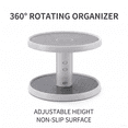 thumbnail image 6 of 2 Tier Lazy Susan Turntable Organizer 10'' Rotating Spice Rack Organization for Cabinet, Kitchen, Pantry, Countertop, Bathroom, Vanity,Rotatable Medicine Cabinet Organizer, Clear, 6 of 6