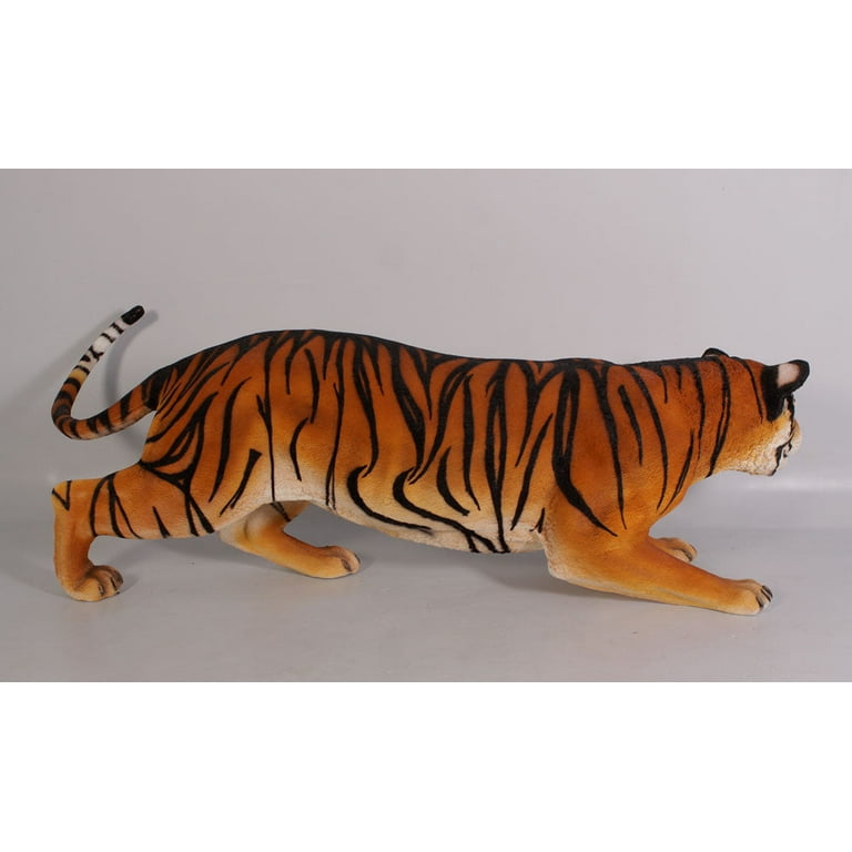 Crouching Bengal Tiger Life Size Statue 