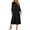 Black, variant on PRETTYGARDEN Women's Fall Spring Midi Dress Long Sleeve Floral Smocked Elegant Wedding Guest Long Flowy Dresses with Pockets