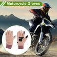 thumbnail image 2 of Guantes de ciclismo de dedo completo para mujer, guantes de motocicleta para escalar, motorizar, ciclismo, forro polar, rosa, talla única, 2 of 6