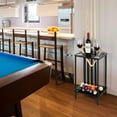 thumbnail image 7 of 6-Cue Stick Metal Frame Billiard Rack w/ 3 Drink Holders Black, 7 of 7
