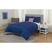 Better Homes & Gardens Ultra Soft Nellie Plaid 4-Piece Quilt Set, Full/Queen, Blue