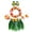 Style A, variant on Leaf Hula Skirt and Hawaiian Leis Set Grass Skirt with Artificial Hibiscus Flowers for Hula Costume and Beach Party