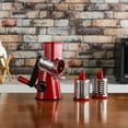 thumbnail image 2 of Geedel Rotary Cheese Grater, Kitchen Mandoline Vegetable Slicer with 3 Interchangeable Blades, Easy to Clean Rotary Grater Slicer for Fruit, Vegetables, Nuts, 2 of 9