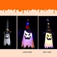 thumbnail image 4 of Lámpara Linterna de sombrero de fantasma de mago brillante con luz intermitente LED para decoración de Halloween (cálida L Tmvgtek Para estrenar, 4 of 6