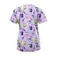 thumbnail image 2 of Green Town Scrubs for Women V-Neck Scrub Top - Print Tops, 3 Pockets, Easy Care Uniforms, 2 of 6
