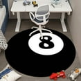 Belgian Velvet Round Carpet Football Basketball Rugby Baseball No. 8