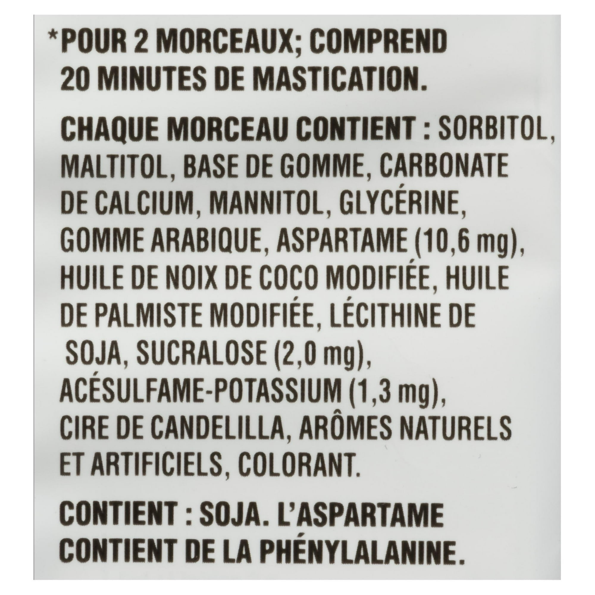 Dentyne Ice Menthe poivrée, gomme sans sucre, 4 paquets (12 morceaux par paquet) 48 comptes