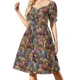 thumbnail image 1 of Vestido de manga corta Escargatoire of Snails, vestidos para mujer, elegante vestido de fiesta para mujer, vestidos casuales, 1 of 8