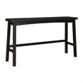 thumbnail image 3 of Casy 4pc Bar Height Table Set- 3 Contoured Stools- Black Rubberwood, 3 of 6
