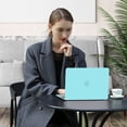 thumbnail image 5 of Mosiso New 4in1 Case for MacBook Pro 14 inch 2023 2022 2021 Release M3 A2918 A2992 M2 A2779 M1 A2442 Pro/Max Chip, Plastic Hard Shell&Keyboard Skin&Screen Protector&Storage Bag,  Turquoise, 5 of 6