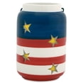 thumbnail image 2 of Patriotic Candle Jar, table décor, candle holder, 4th of July décor by Lillian Vernon, 2 of 2