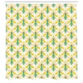 thumbnail image 3 of Bee Shower Curtain, Queen Bee of the Hive Wearing Crowns Print as Continuous Pattern on Plain Backdrop, Fabric Bathroom Set with Hooks, 69W X 84L Inches Extra Long, Multicolor, by Ambesonne, 3 of 3