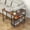 Rustic Brown,Medium, variant on BarefHaven Large 360° Free Rotating Sofa Side Table, Patented Mobile Couch Desk with 2-Tier Storage Shelves, Movable Laptop Desk with Sturdy Metal Frame, Extendable Couch Snack Table for Home Office