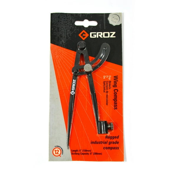 Groz 01550 6" Wing Compass, powder coated finish CA1