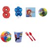 Super Mario Brothers Party Supplies Party Pack For 16 With Red #8 Balloon