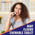 thumbnail image 6 of (2 pack) Vitamatic Salivarius Complex 10 Billion Chewable Mint Flavored Tablet - 60 Count - Oral Health Chewable Probiotics + Prebiotics - Supports Healthy Teeth, Gums, & Better Breath, 6 of 10