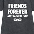 thumbnail image 2 of Instant Message - Friends Forever And Ever  - Girls Ss Fleece Dress, 2 of 5