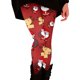 thumbnail image 3 of Leggings acanalados Gibobby de cintura alta con estampado de confort casual para mujer Navidad moda Rojo L, 3 of 5