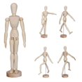 thumbnail image 4 of Articulated Mannequin, With Stand Lightweight Multifunctional Wooden Mannequin, For Sketching Drawing, 4 of 8