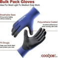 thumbnail image 4 of COOLJOB 13 Gauge Safety Work Gloves PU Coated 12 Pairs, Ultra-lite Polyurethane Working Gloves with Grip for Men Women, Seamless Knit for Warehouse Driver Worker, Bulk Pack Package, Medium Blue, 4 of 7