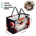 thumbnail image 2 of Santa Claus Large Capacity Reusable Foldable Oxford Cloth Storage Bin - Decorative Box, Collapsible Bucket, and Convenient Storage Basket, 2 of 7