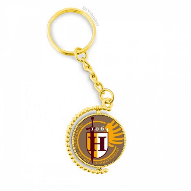 middle ages brave s shield metal connector key chain accessory en keyholder