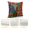 thumbnail image 4 of SHANXI Throw Mexican Huichol Decorative Pillow Cases Pillowcases 12x12in, 4 of 5