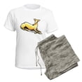 thumbnail image 5 of CafePress - Fawn Whippet Lover Women's Light Pajamas - Women's Short Sleeve Print T-Shirt and Pants Light Cotton Pajama Set, 5 of 7