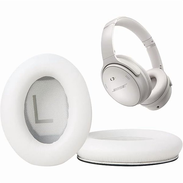wonima11 Earpads for Bose QuietComfort 45 QC45 QC35 ii QC35 Professional Ear Pads Headphones Ear Cushions Replacement with Noise Isolation Memory Foam White
