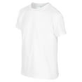 thumbnail image 6 of Htigea Unisex Kids Boys and Girls Summer T-Shirts Solid Color Crew Neck Short Sleeve Tops White,XL, 6 of 7