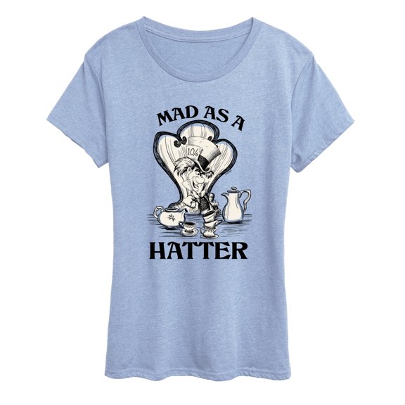Alice In Wonderland - Mad As A Hatter - Women's Short Sleeve Graphic T-Shirt