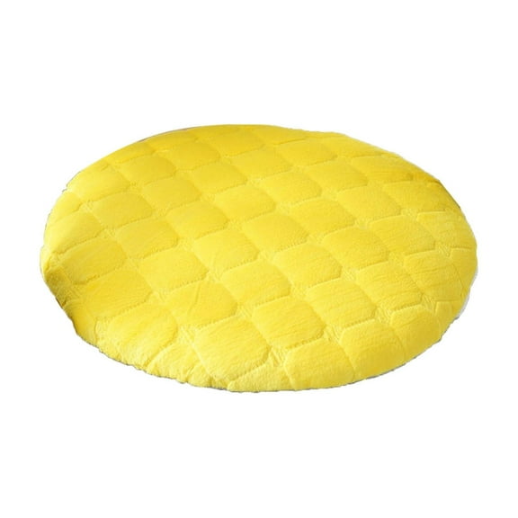 Leodye 1 Pack Degrees of Comfort Floor Cushion Pillow, Round Large Pillows Seating for Adults, Tufted Corduroy Floor Cushions for Living Room Tatami-11.81x11.81in