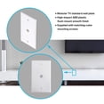 thumbnail image 4 of Steren White TV Wall Plate with 1-Hole - Modular Flush-Mount Design, 4 of 7