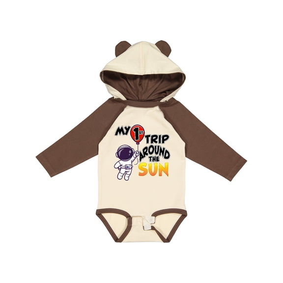 Inktastic My 1st Trip Around the Sun Boys or Girls Long Sleeve Baby Bodysuit
