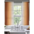 thumbnail image 3 of Sheer Curtains 72 Inches Long, Dark Burnt Orange Ombre Light Filtering Window Curtains for Living Room, Modern Grey Gradient Farmhouse Art Rod Pocket Voile Sheer Curtain Drapes, 52"W x 72"L, 2 Panels, 3 of 8
