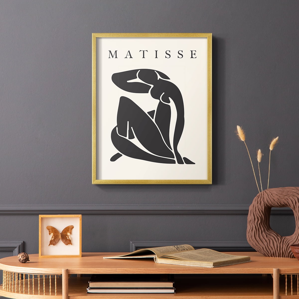 Matisse CCCLXXVI in Gold Solid Wood 8 x 10 Framed Print