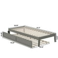 thumbnail image 7 of Colorado Twin Extra Long Bed with USB Turbo Charger and Twin Extra Long Trundle in Grey, 7 of 7