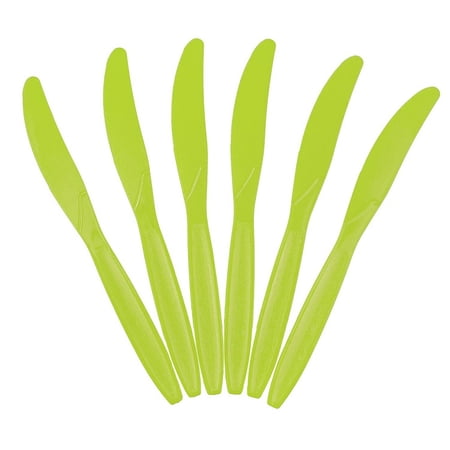 JAM Paper Disposable Plastic Knives Party Pack Lime Green 100/Box JAM Paper Disposable Plastic Knives Party Pack Lime Green 100/Box