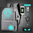 thumbnail image 5 of FANTADOOL City Jogging Bags Outdoor Luminous Sports Backpack With USB Charge Port (Not Include Power), Students Anti-Theft Laptop Backpack, 5 of 6