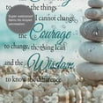 thumbnail image 4 of Zen SPA Beach Shower Curtain Coastal Stone Serenity Prayer Shower Curtains Christian Seaside Meditation Shower Curtain Quick-drying Polyester Fabric Bathroom Decor with Plastic Hooks 72x72 Inches, 4 of 6